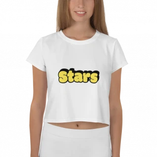 Woman’s STARS Crop Top Shirt