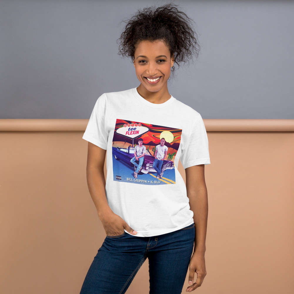 "White tee flexin" Special Edition T-Shirt (album cover: front)