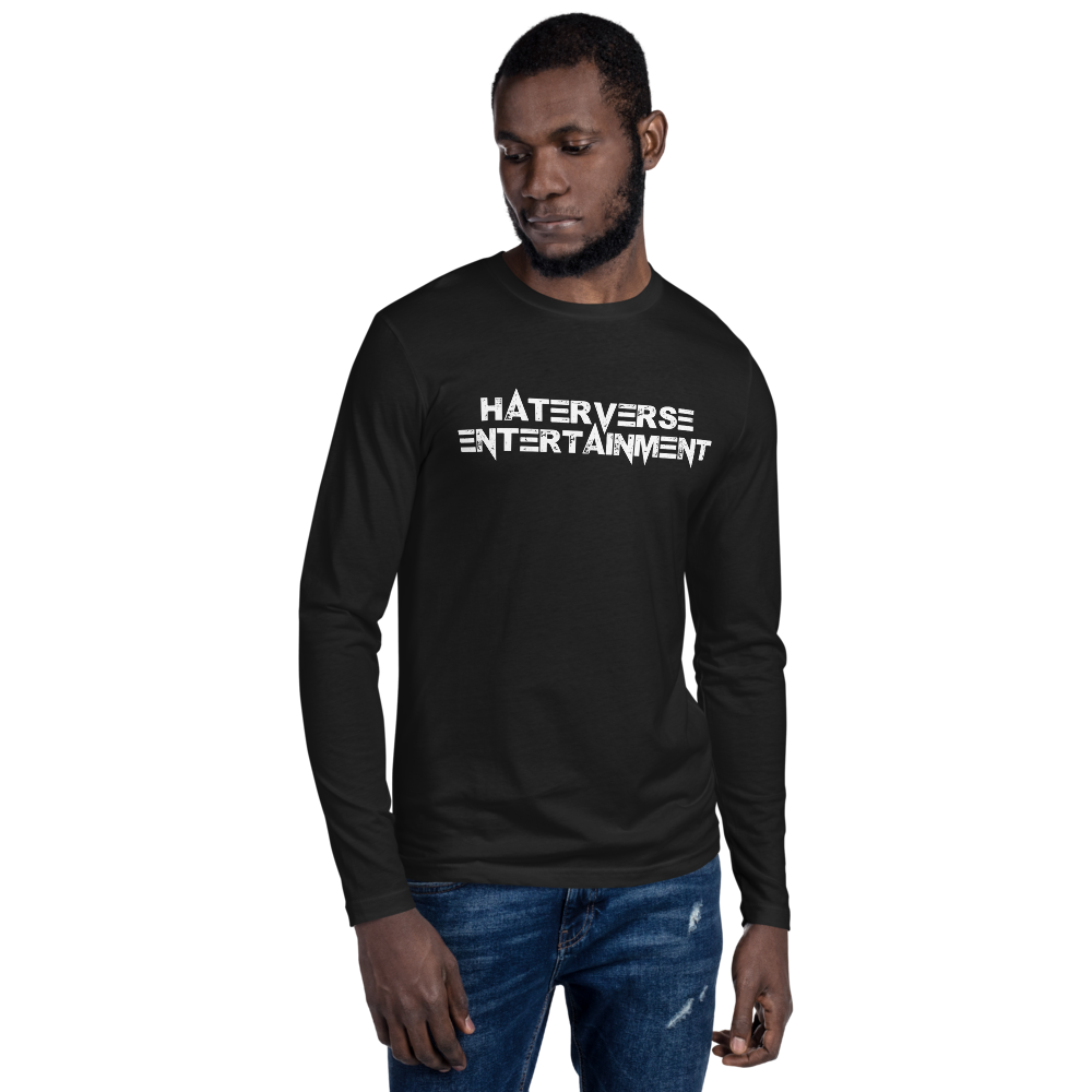 Haterverse Entertainment "Never Sleep" Men's Fitted Long Sleeve Shirt