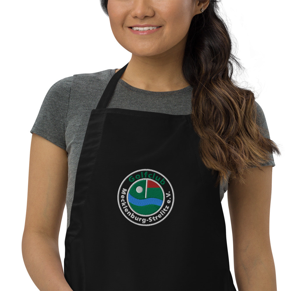 Grill Schürze für Amateure in Schwarz mit Logo