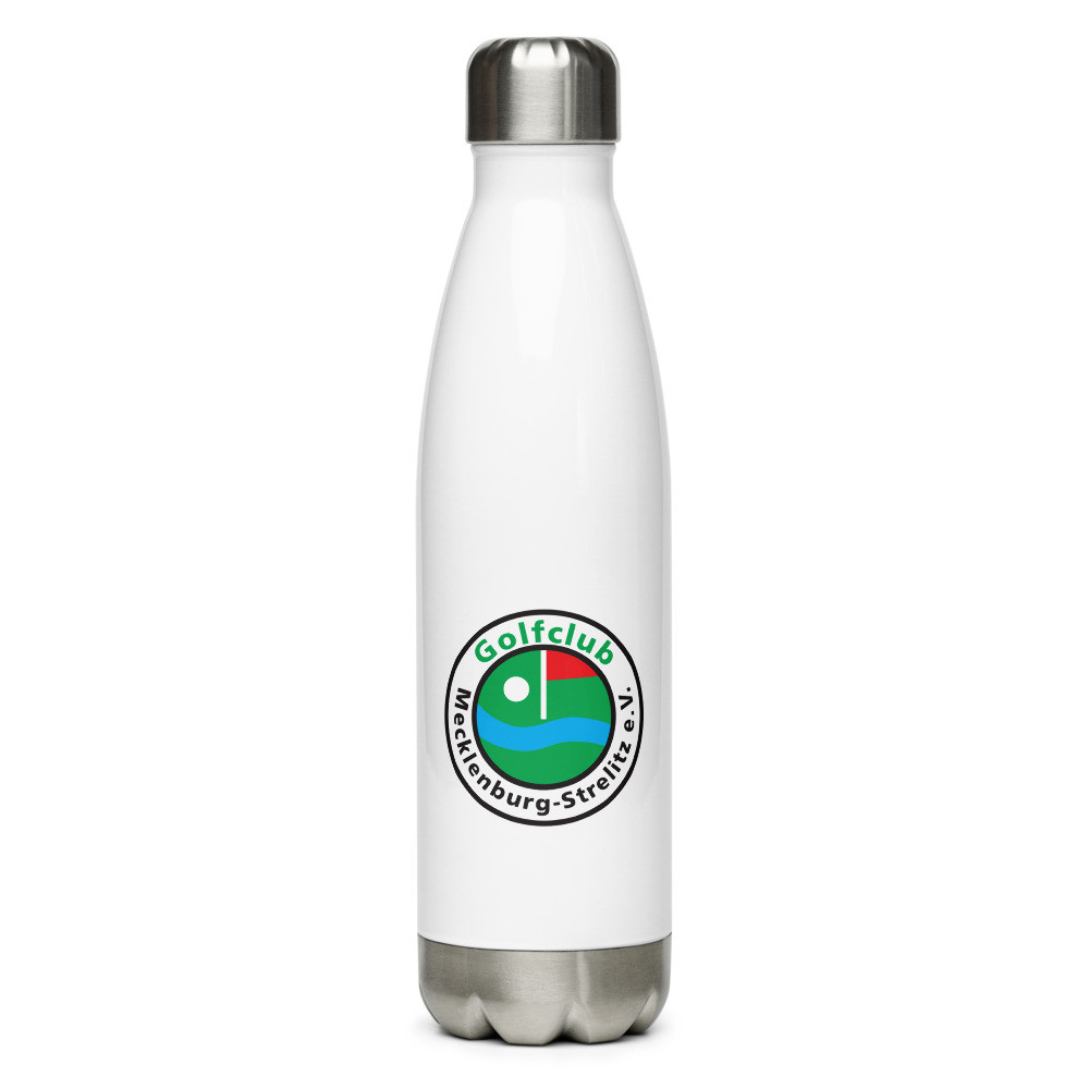 Wasserflasche (Stainless Steel) mit Logo