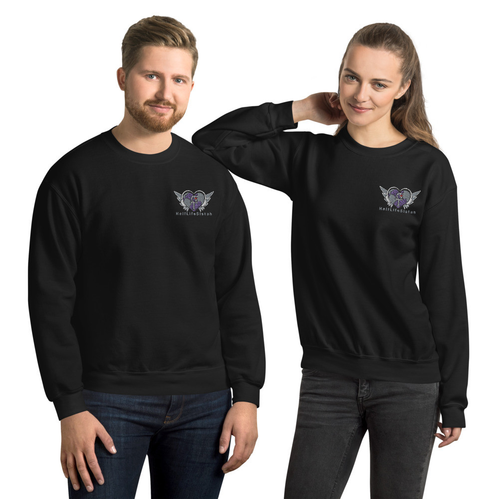 Heart MusicGlobe | Embroidered - Unisex Sweatshirt