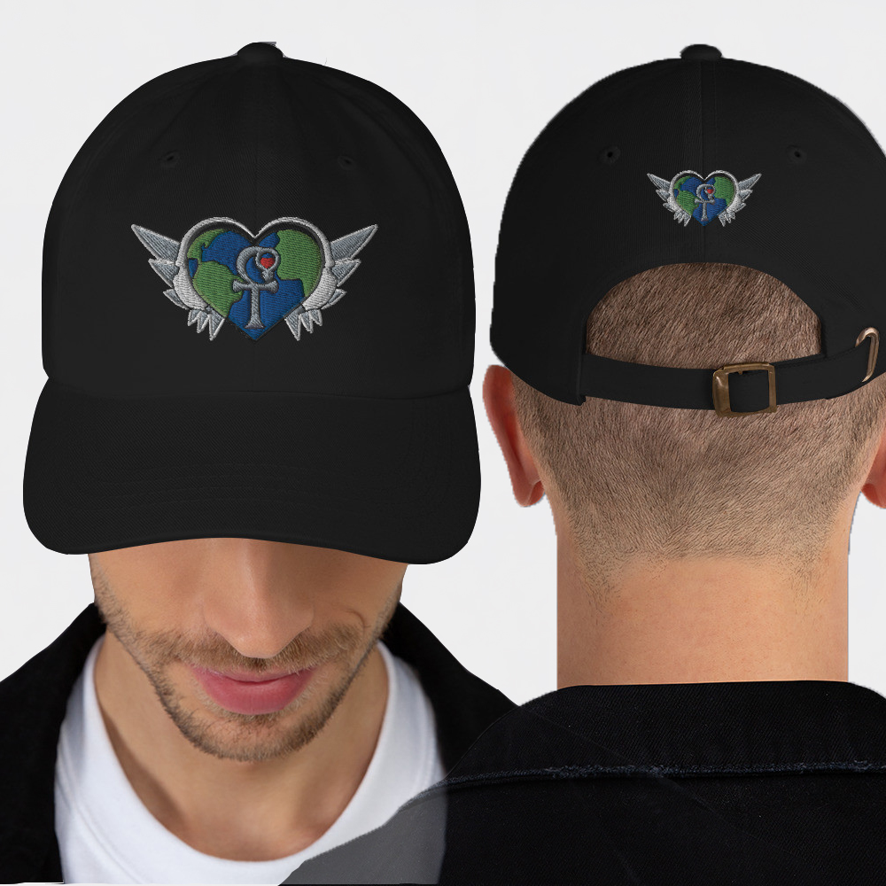 Heart MusicGlobe | Embroidered - Dad Hat V3