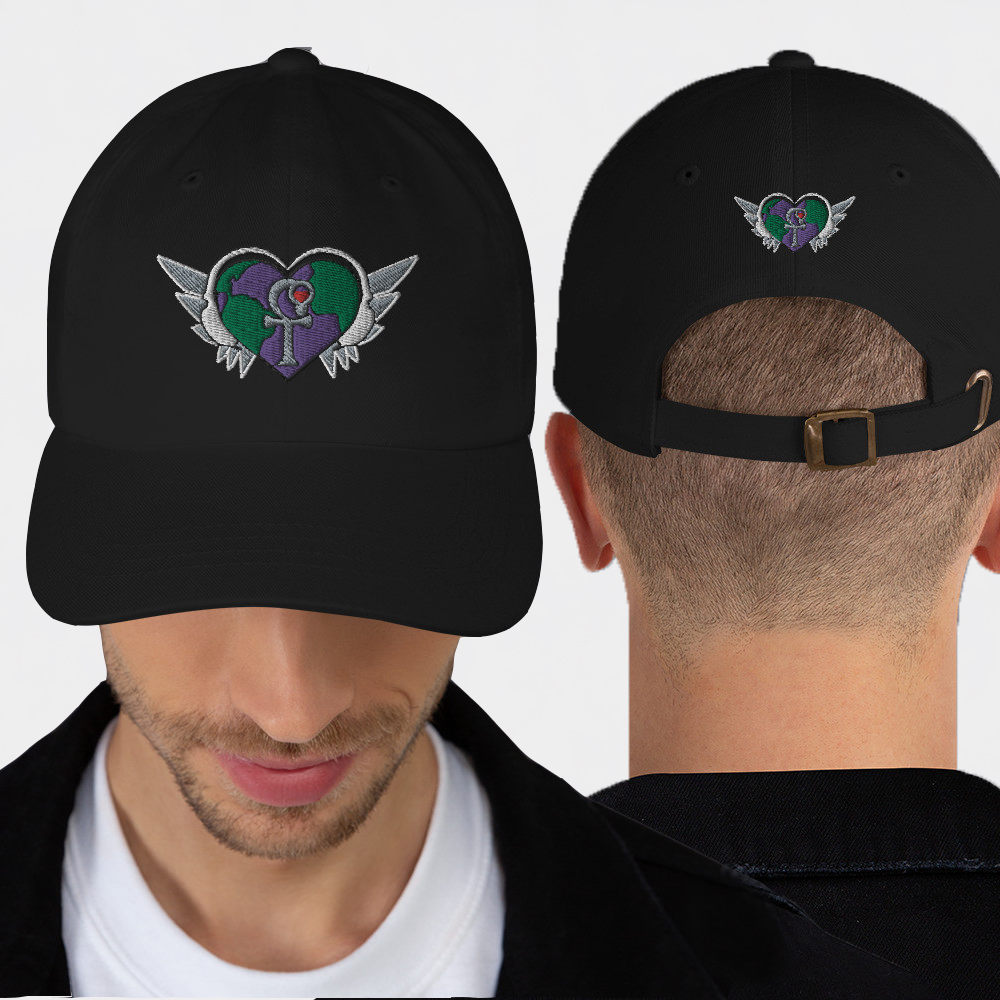 Heart MusicGlobe | Embroidered - Dad Hat V2