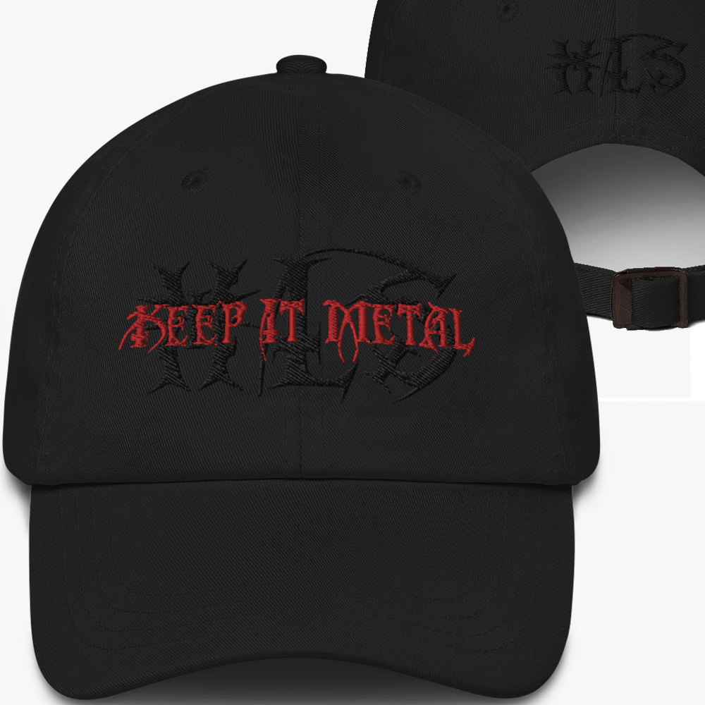 ''Keep It Metal'' WICKED - Embroidered - Dad Hat - RedBLK