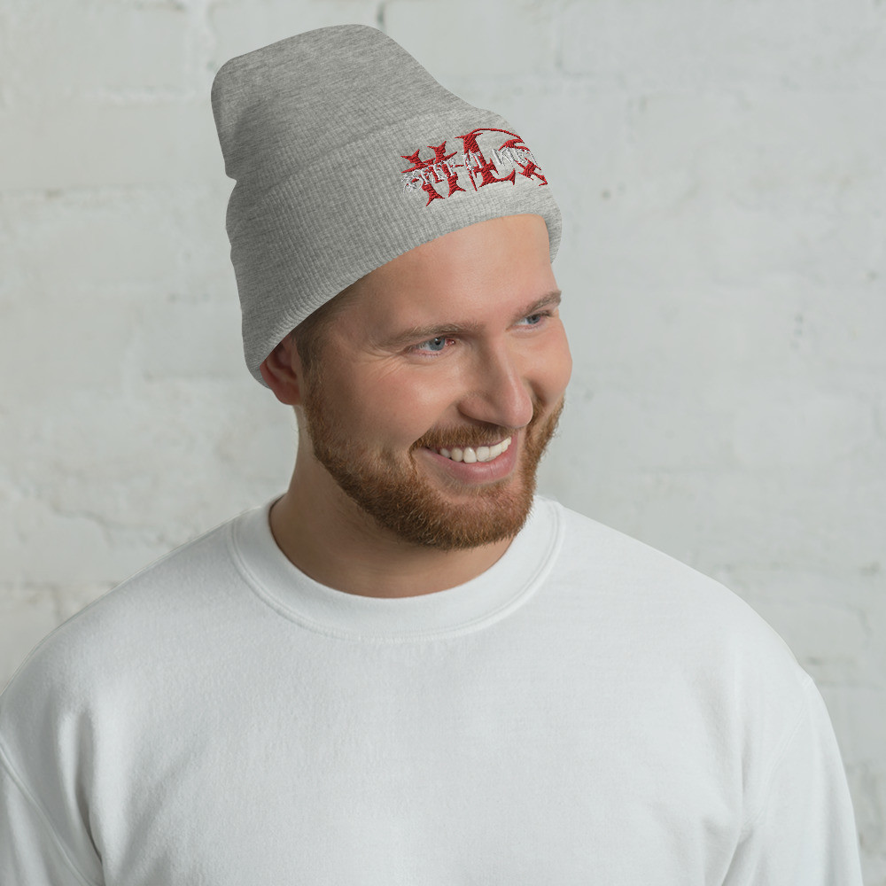''Keep It Metal'' WICKED - Embroidered - Cuffed Beanie - RedWT