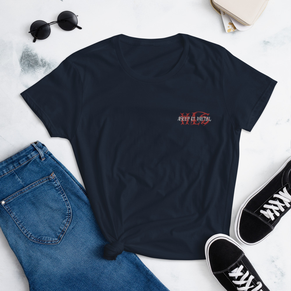 ''Keep It Metal'' WICKED - Embroidered - Women's Fashion Fit T-Shirt - RedWT