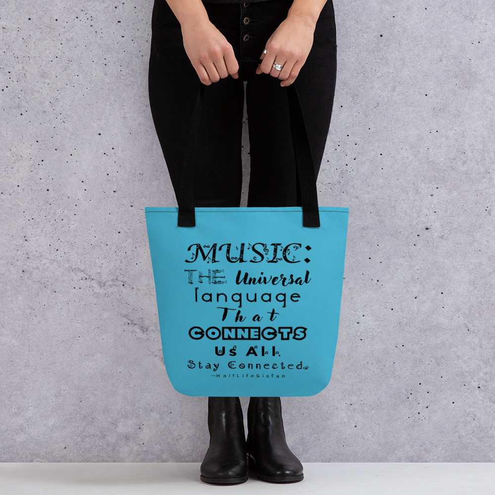 Universal Language - Tote bag - Black