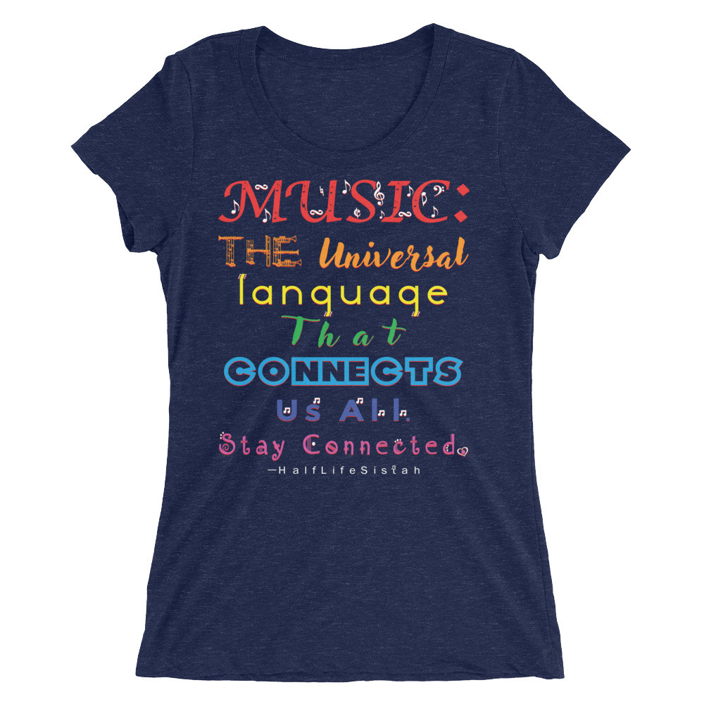 Universal Language - Women's Tri-Blend T-Shirt - Rainbow