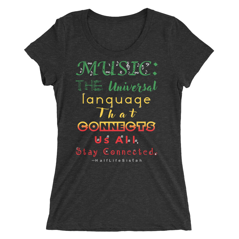 Universal Language - Women's Tri-Blend T-Shirt - Safari
