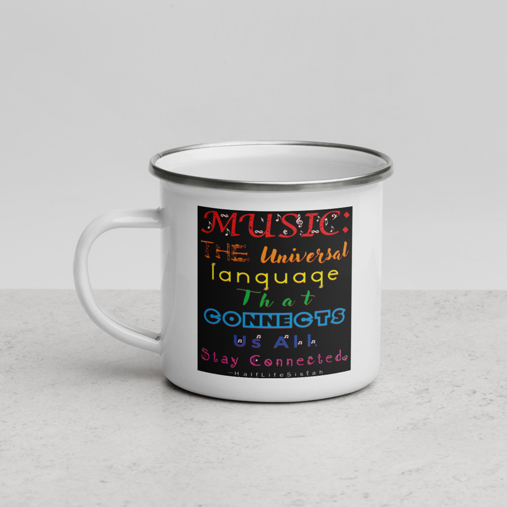 Universal Language - Enamel Mug - Rainbow