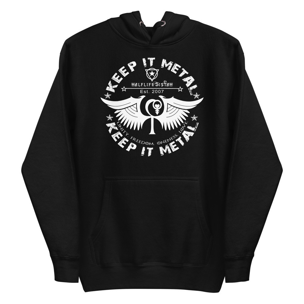 ''Keep It Metal'' HLS Unity Wings Souljah Badge - Unisex Premium Hoodie - WT