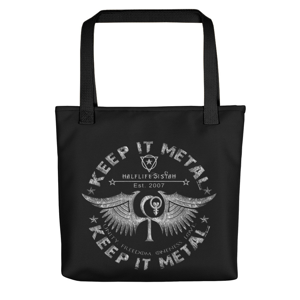 ''Keep It Metal'' HLS Unity Wings Souljah Badge - Tote Bag - Ashes