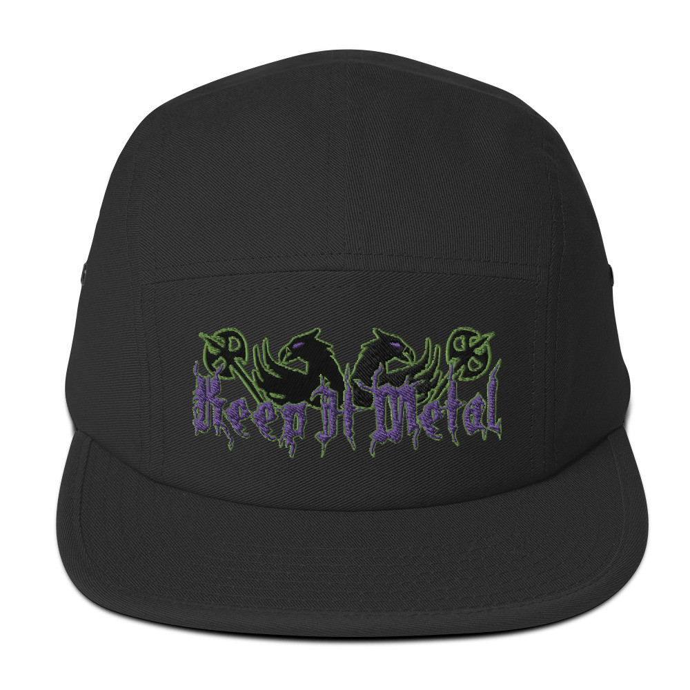 ''Keep It Metal'' Gryphon - Five Panel Embroidered Hat - October