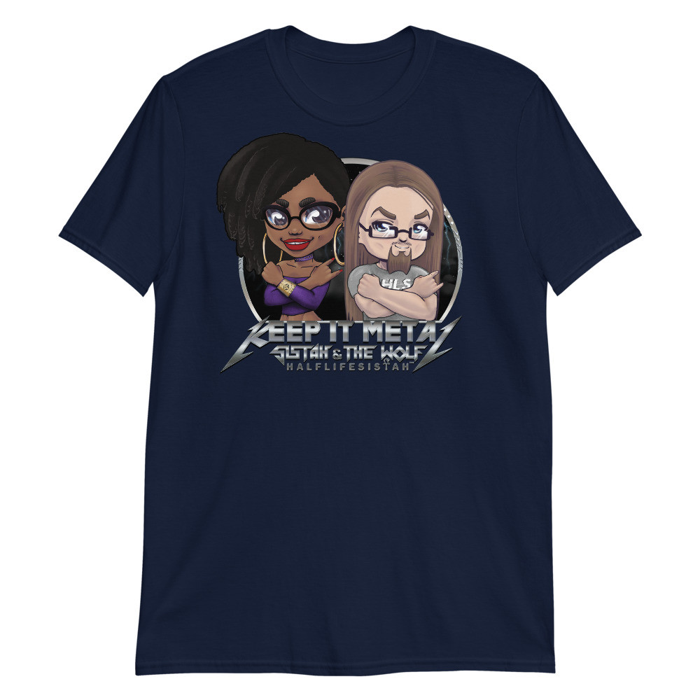 ''Keep It Metal'' Sistah & The Wolf Chibis - Unisex-T-Shirt