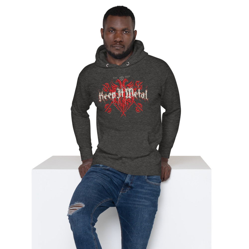 ''Keep It Metal'' [Gryphon] V3 - Unisex Premium Hoodie - Blood