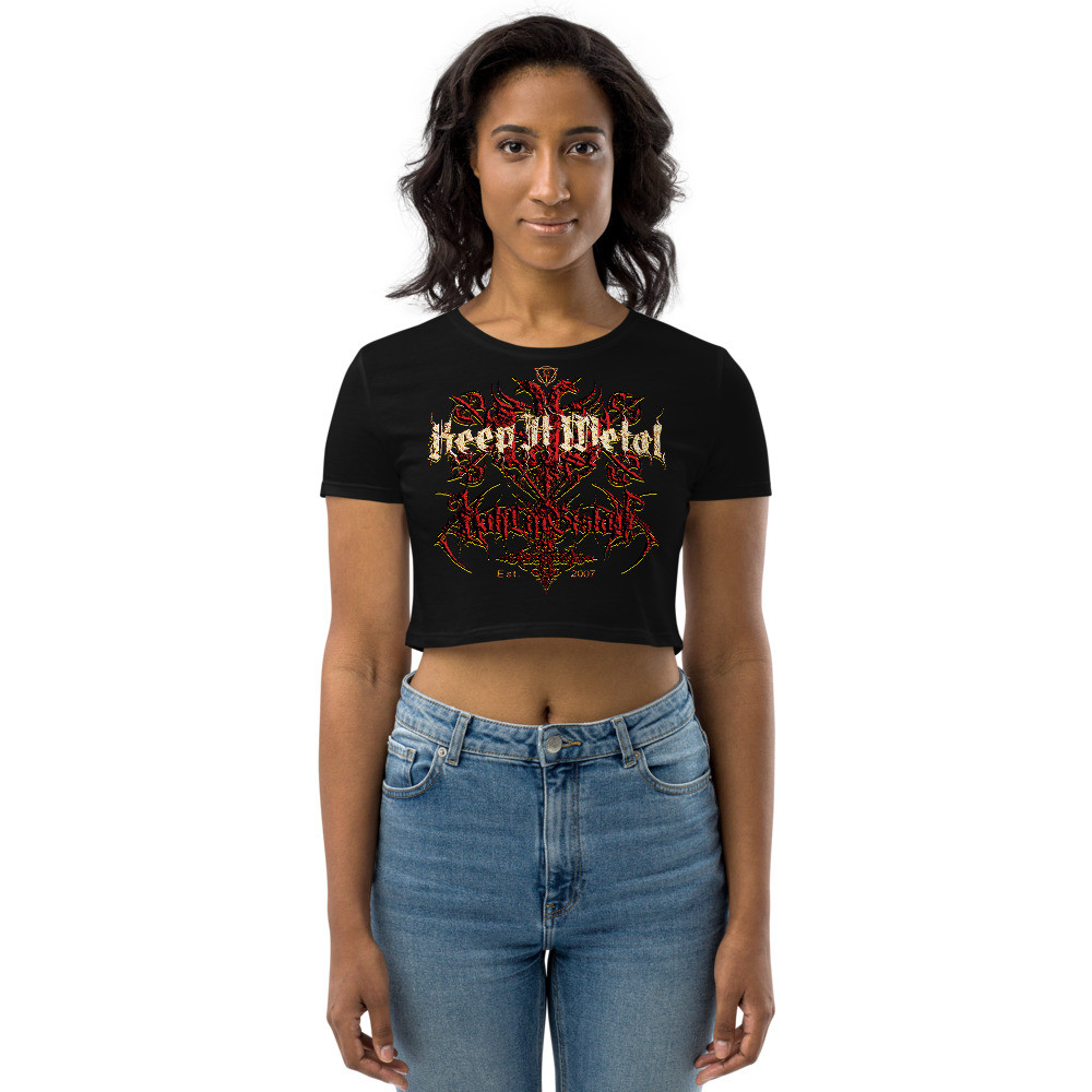 ''Keep It Metal'' [Gryphon] V1 - Organic Crop Top - Phoenix