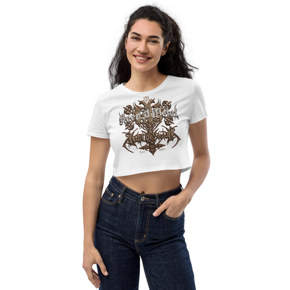 ''Keep It Metal'' [Gryphon] V1 - Organic Crop Top - Clay