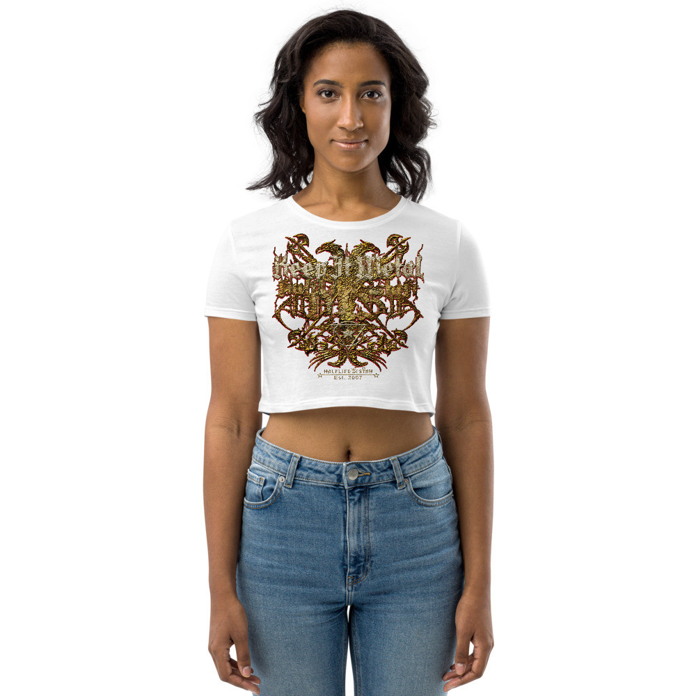 ''Keep It Metal'' [Gryphon] V2 - Organic Crop Top - GoldStone V1