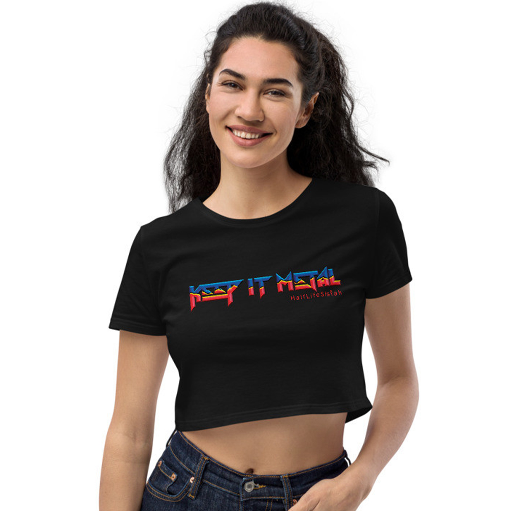''Keep It Metal'' SkyRez - Organic Crop Top - Supah