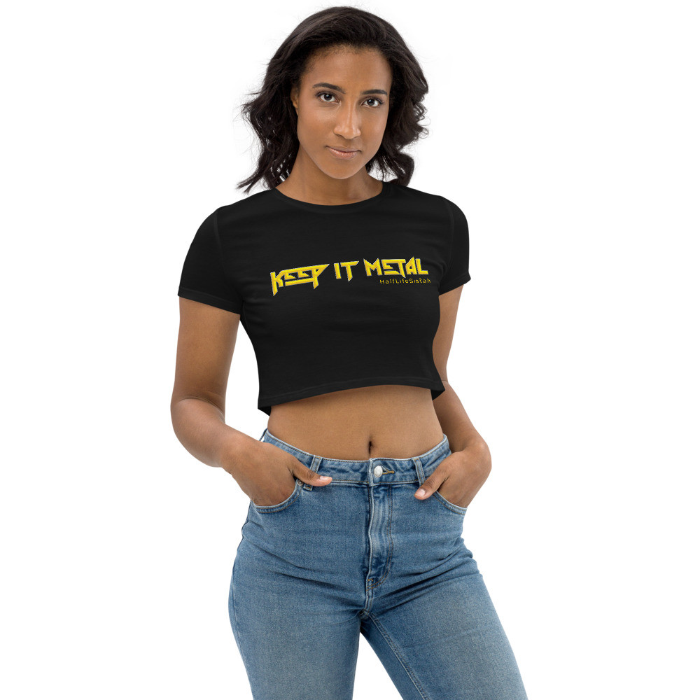 ''Keep It Metal'' SkyRez - Organic Crop Top - Yhelloh