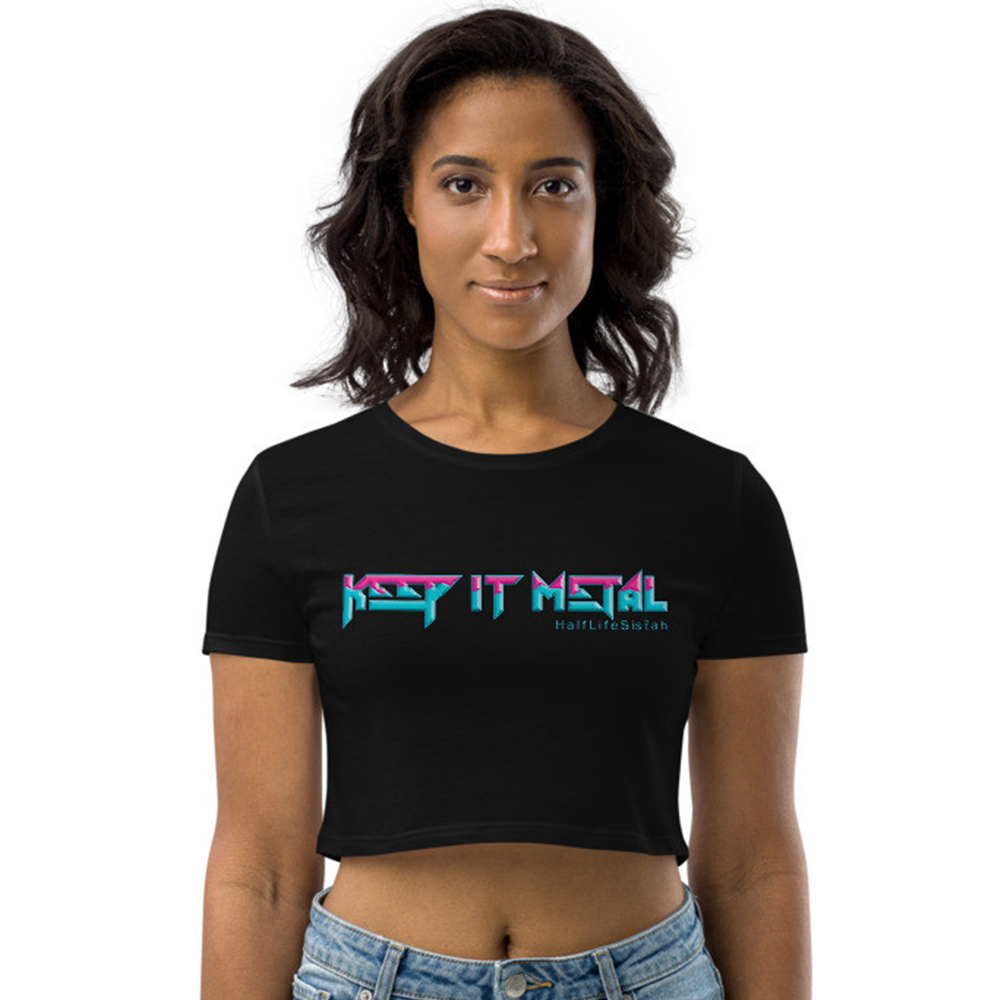 ''Keep It Metal'' SkyRez - Organic Crop Top - ViceCity