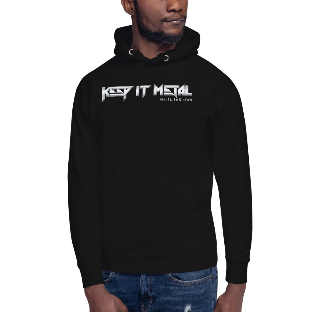 ''Keep It Metal'' SkyRez - Unisex Premium Hoodie - Silver