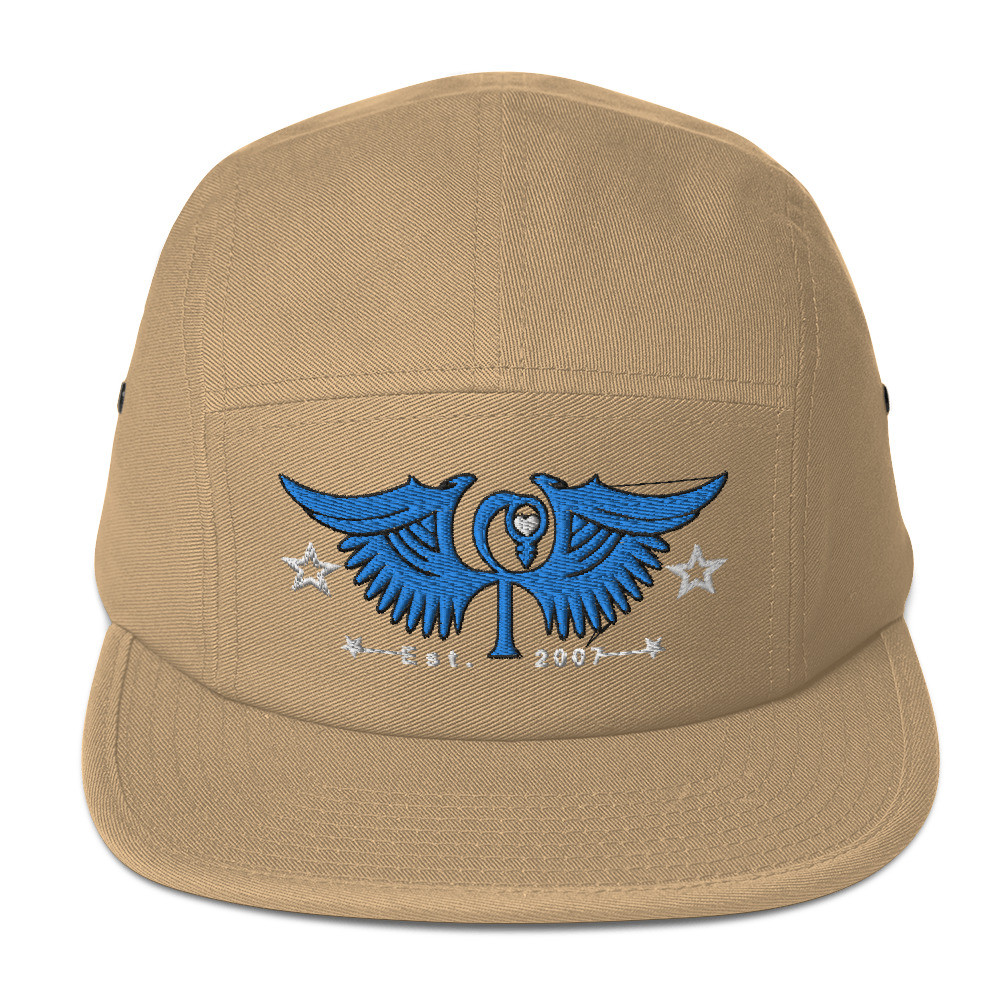 HLS Unity Wings - Five Panel Embroidered Hat - Aqua