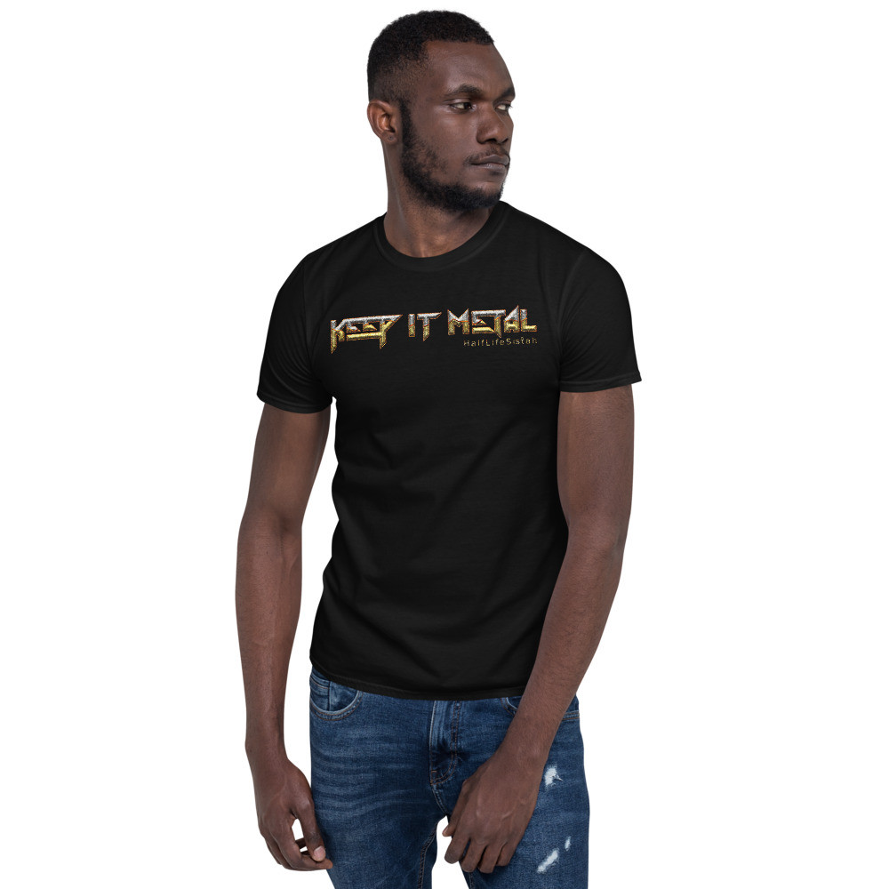 ''Keep It Metal'' SkyRez - Unisex T-Shirt - Electrum
