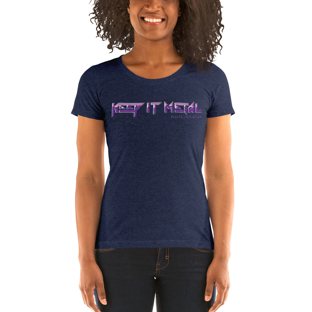 ''Keep It Metal'' SkyRez - Women's Tri-Blend T-shirt - Grape