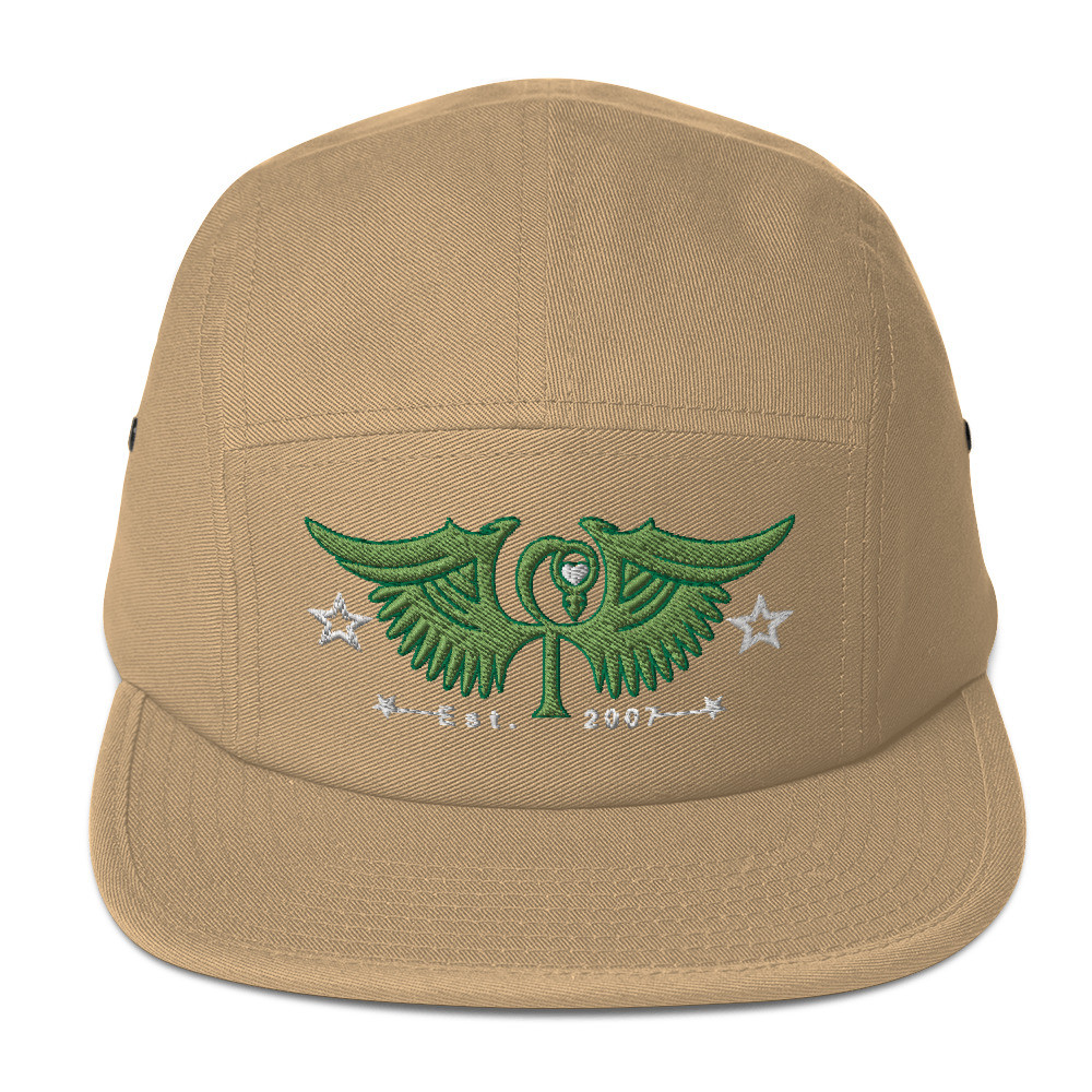 HLS Unity Wings - Five Panel Embroidered Hat - Kiwi