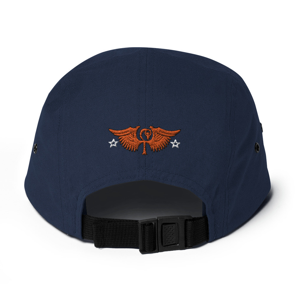 HLS Unity Wings - Five Panel Embroidered Hat - Orange