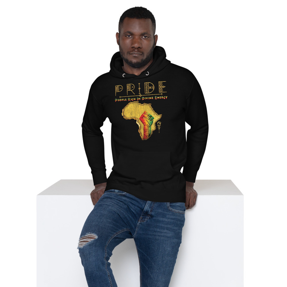 Black Pride - Gold & Wood - Unisex Hoodie - V3