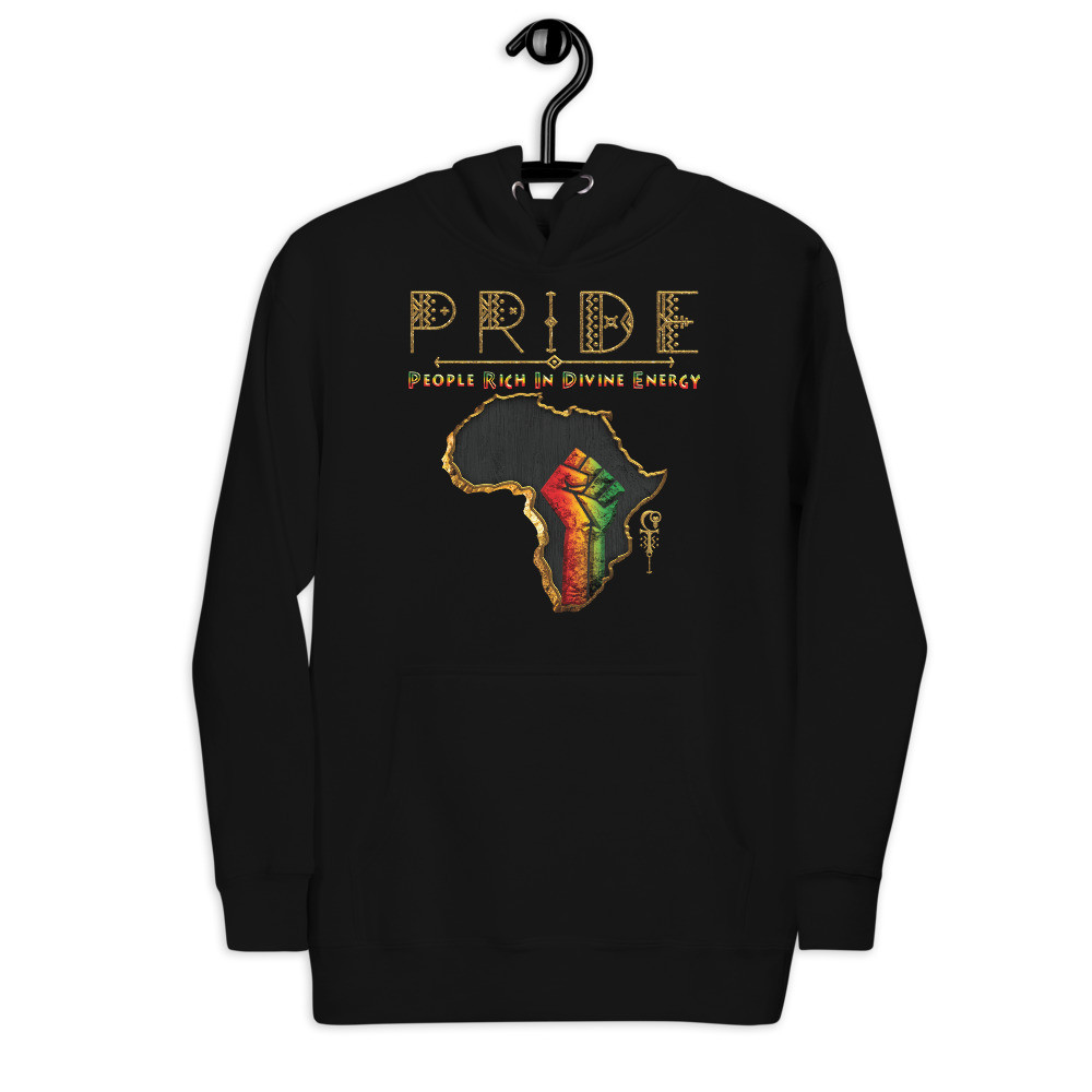 Black Pride - Gold & Wood - Unisex Hoodie - V2