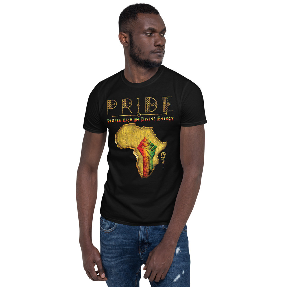 Black Pride - Gold & Wood - Unisex T-Shirt V3