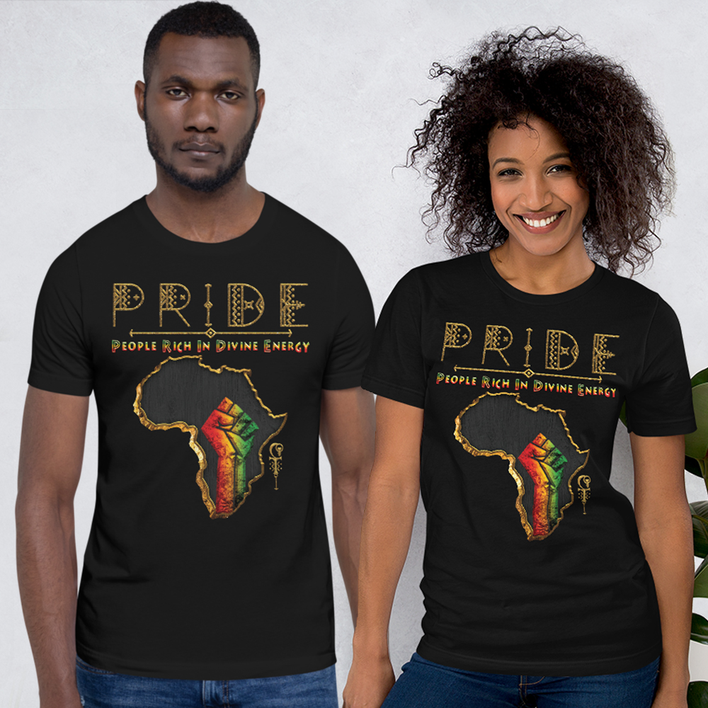 Black Pride - Gold & Wood - Unisex T-Shirt V2