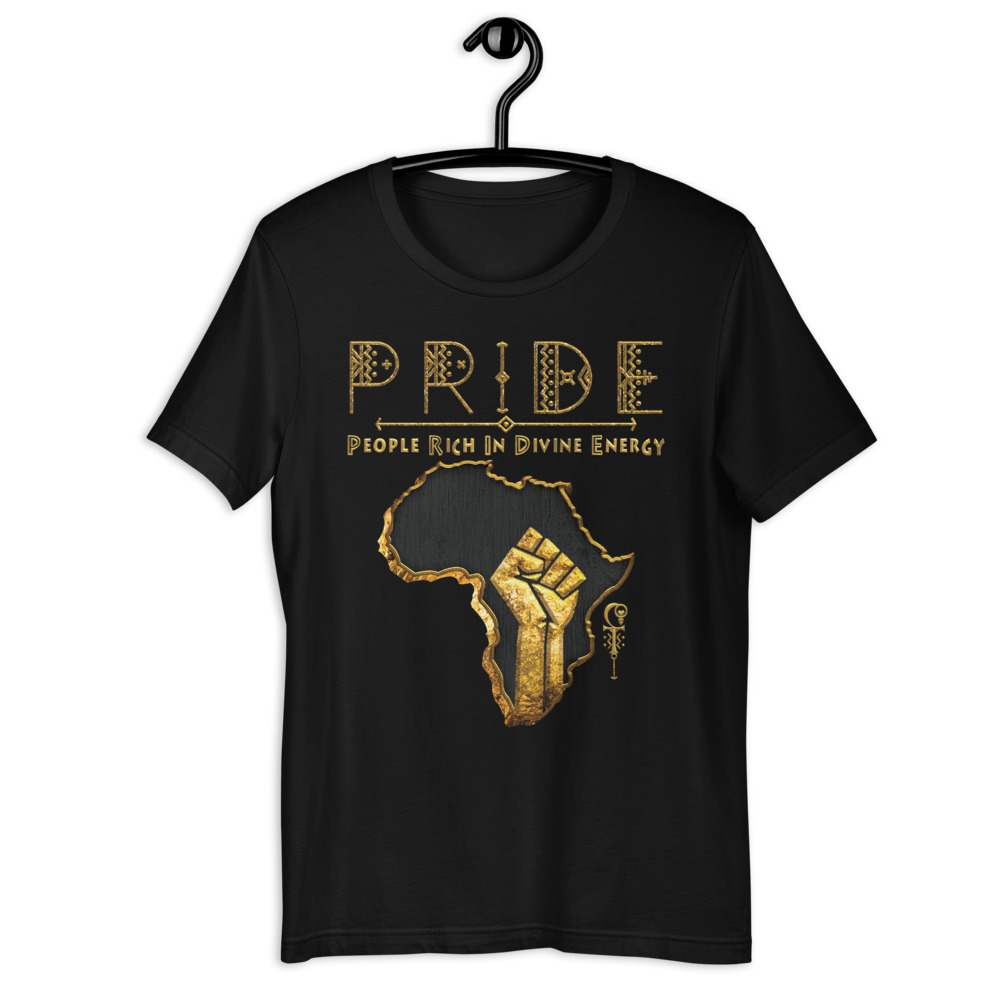 Black Pride - Gold & Wood - Unisex T-Shirt V1