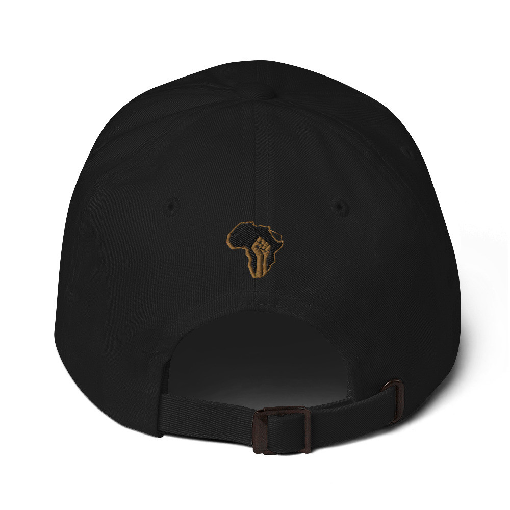 Black Pride - Gold & Wood - Embroidered Hat V1