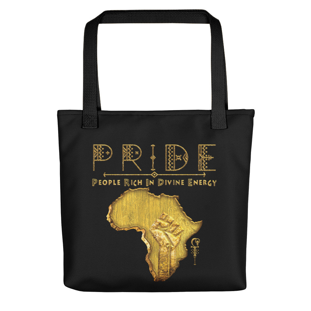 Black Pride -Gold & Wood - Tote bag V4