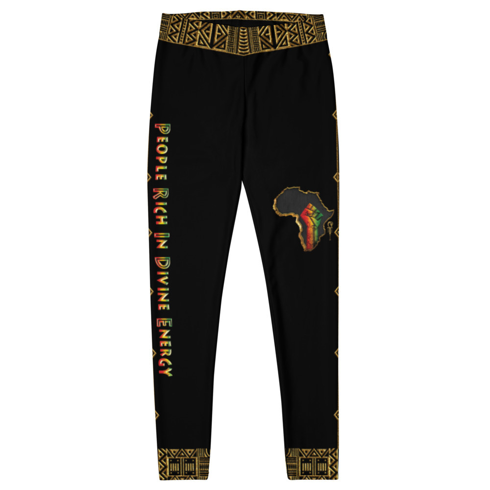 Black Pride - Gold & Wood - Leggings V2