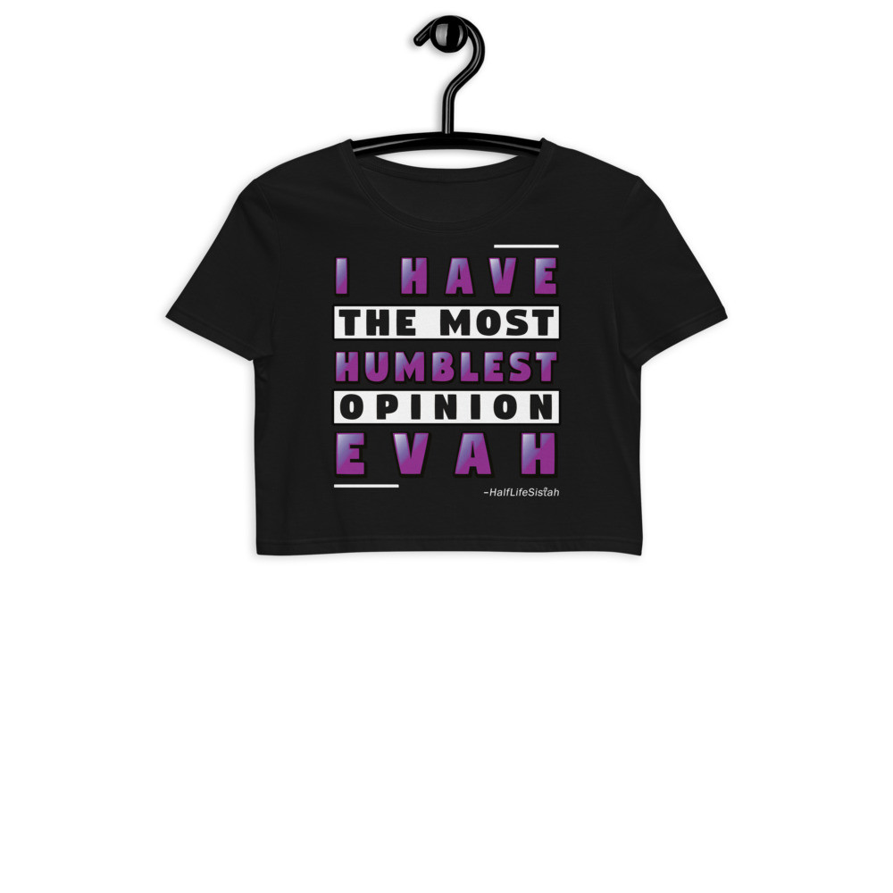 ''Humblest Opinion'' V1 - Organic Crop Top - Grapes
