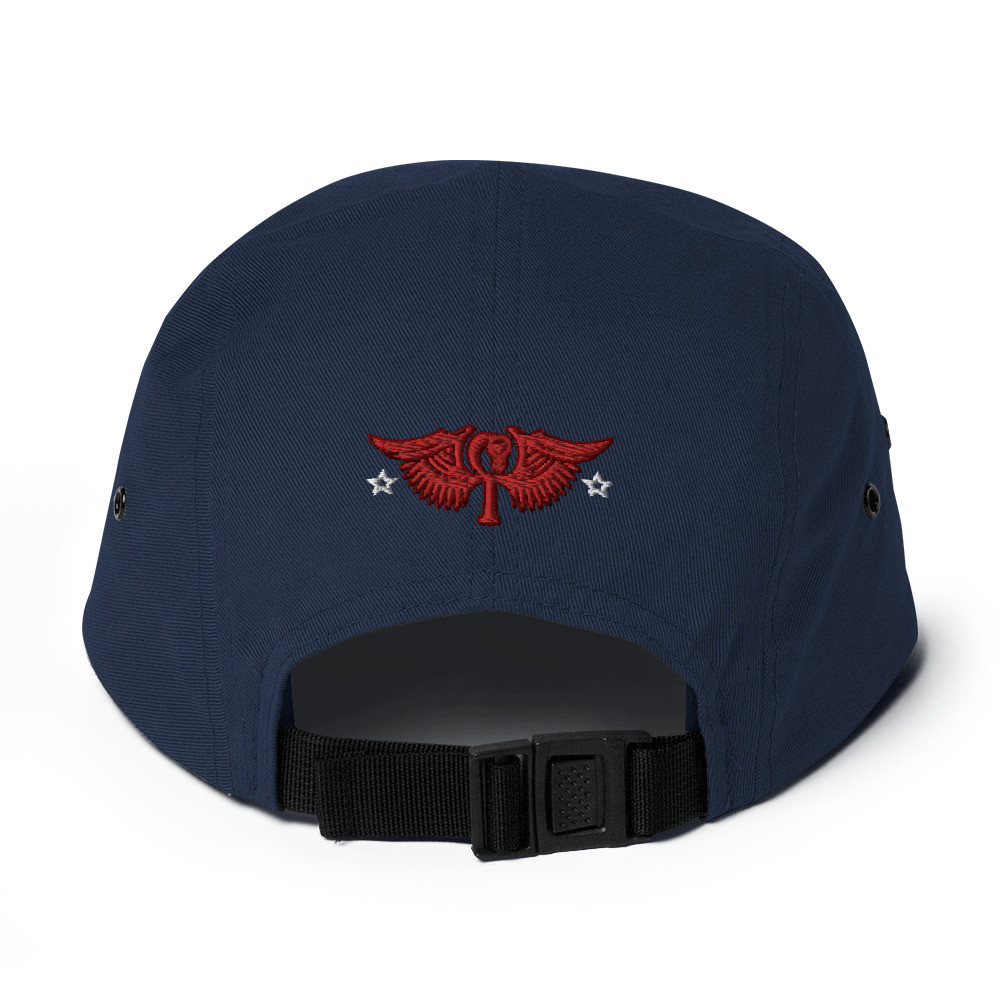 HLS Unity Wings - Five Panel Embroidered Hat - Blood