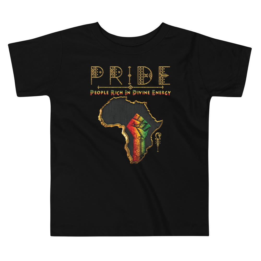 Black Pride - Gold & Wood - Toddler Unisex T-Shirt V2