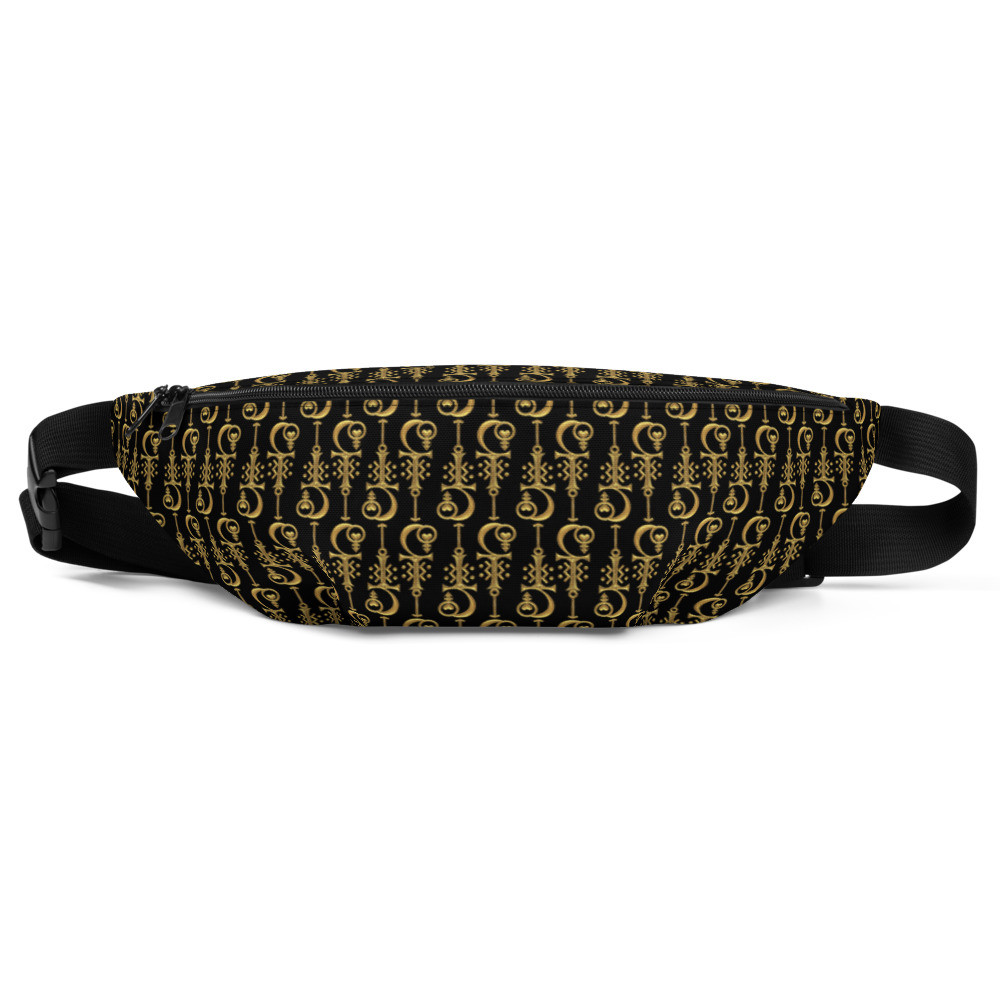 HLS Golden Glyph Unity Symbol Monogram - Fanny Pack - GoldBlk