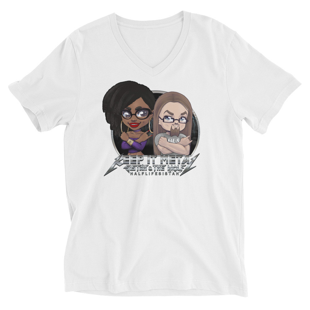 Unisex Short Sleeve V-Neck T-Shirt