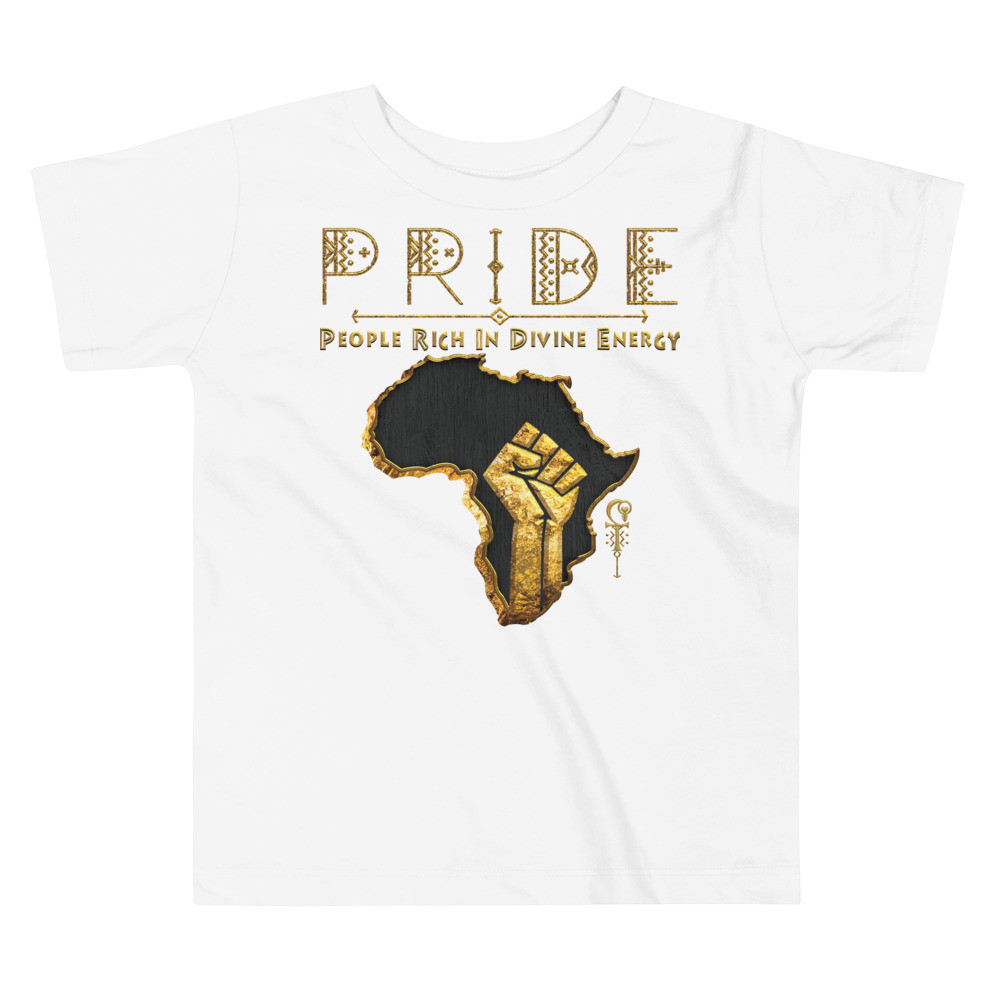 Black Pride - Gold & Wood - Toddler Unisex T-Shirt V1