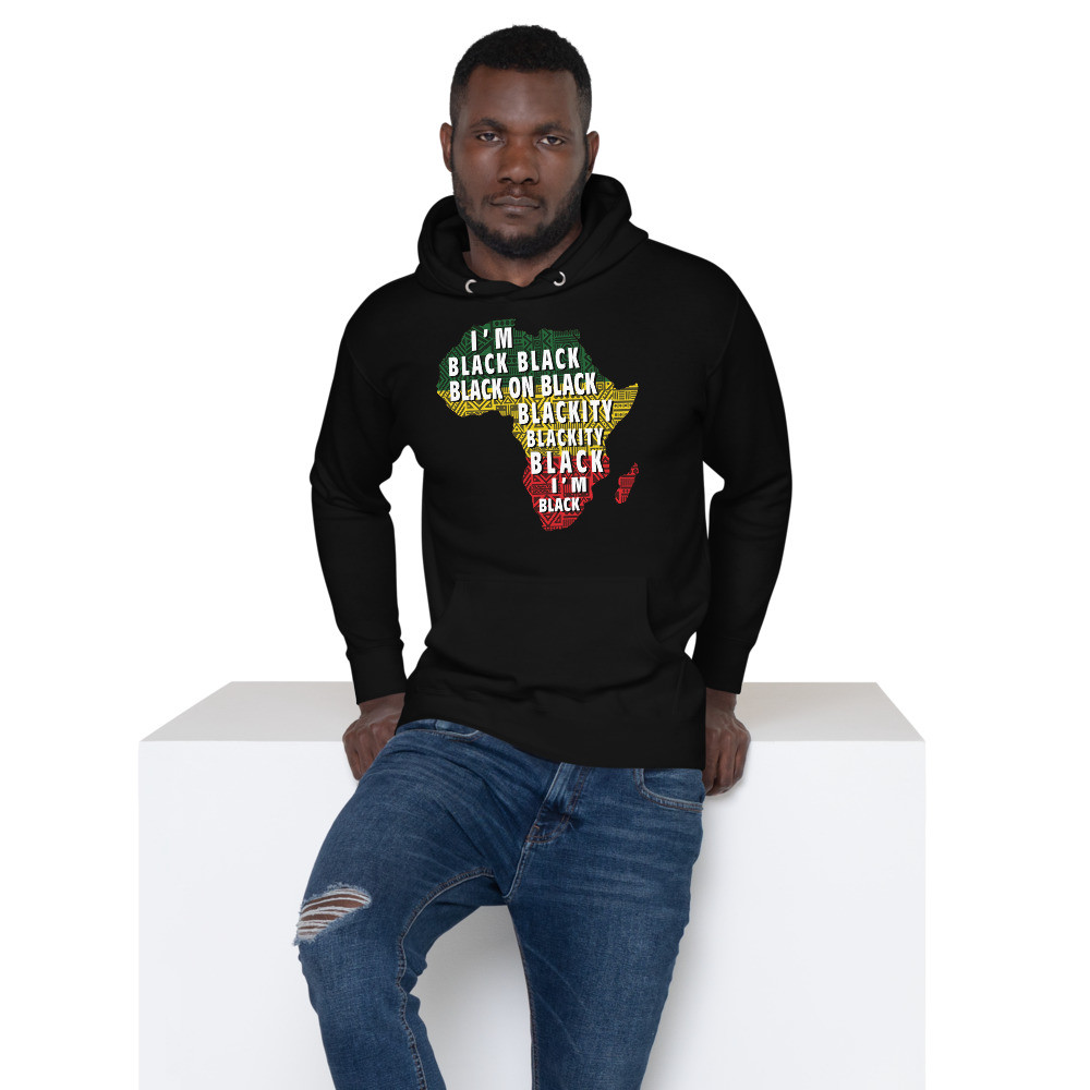 Blackity-BLACK - Unisex Hoodie - Safari V1