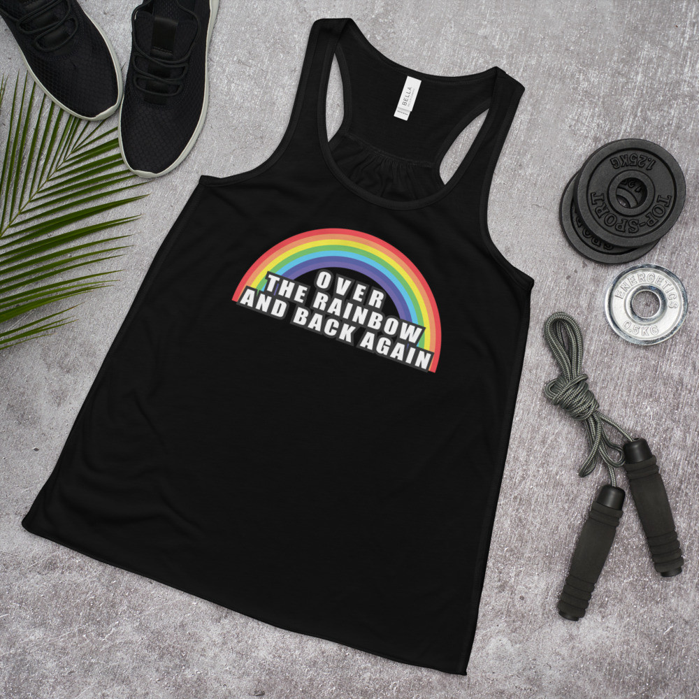 Over The Rainbow - Women's Flowy Racerback Tank