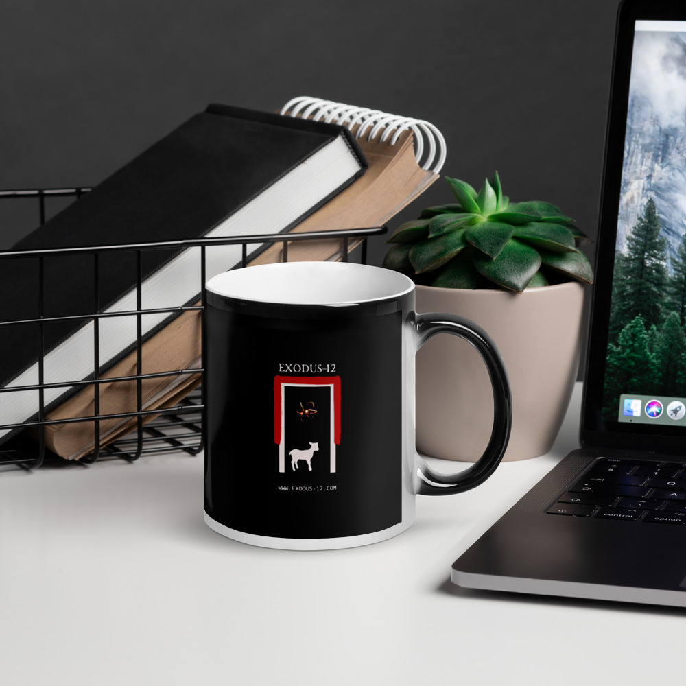 Glossy Black Magic Mug