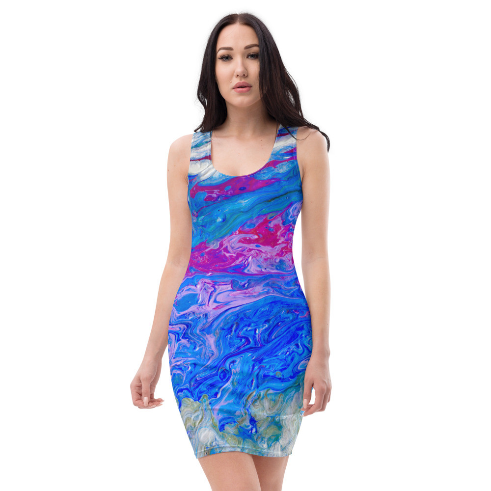 Swept Away Fitted Dress